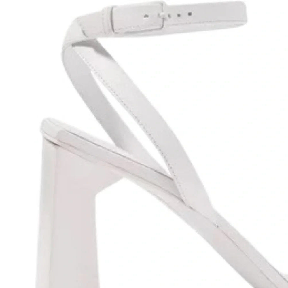 Balenciaga White Ankle Strap Heels - Picture 4 of 16